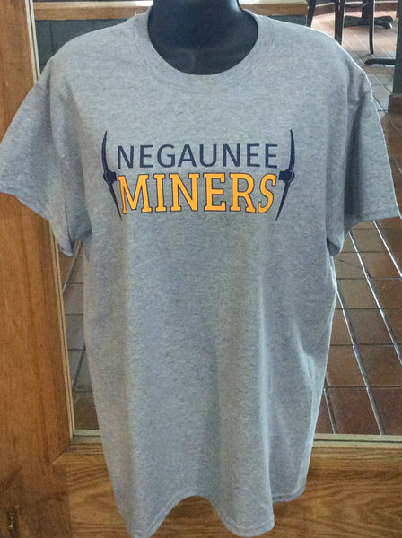 Negaunee Miners Pick Axe Tee