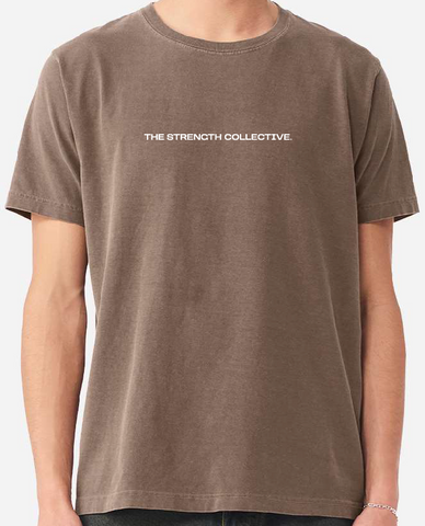 The Strength Collective - One Year Strong Unisex Heavyweight Garment-Dyed Tee
