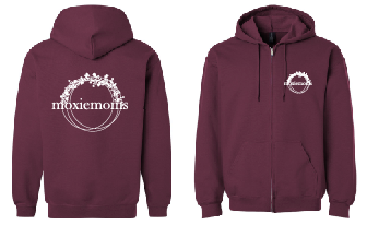 MoxieMoms Full-Zip Hooded Sweatshirt
