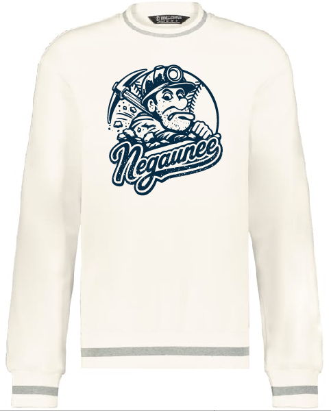 Vintage Negaunee Baseball Premium Crewneck Sweatshirt