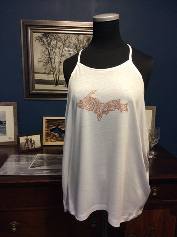 Henna U.P. Flowy High Neck Tank