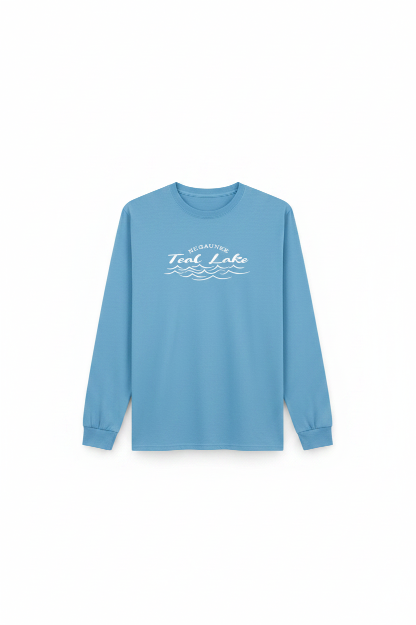 Teal Lake Long Sleeve Tee