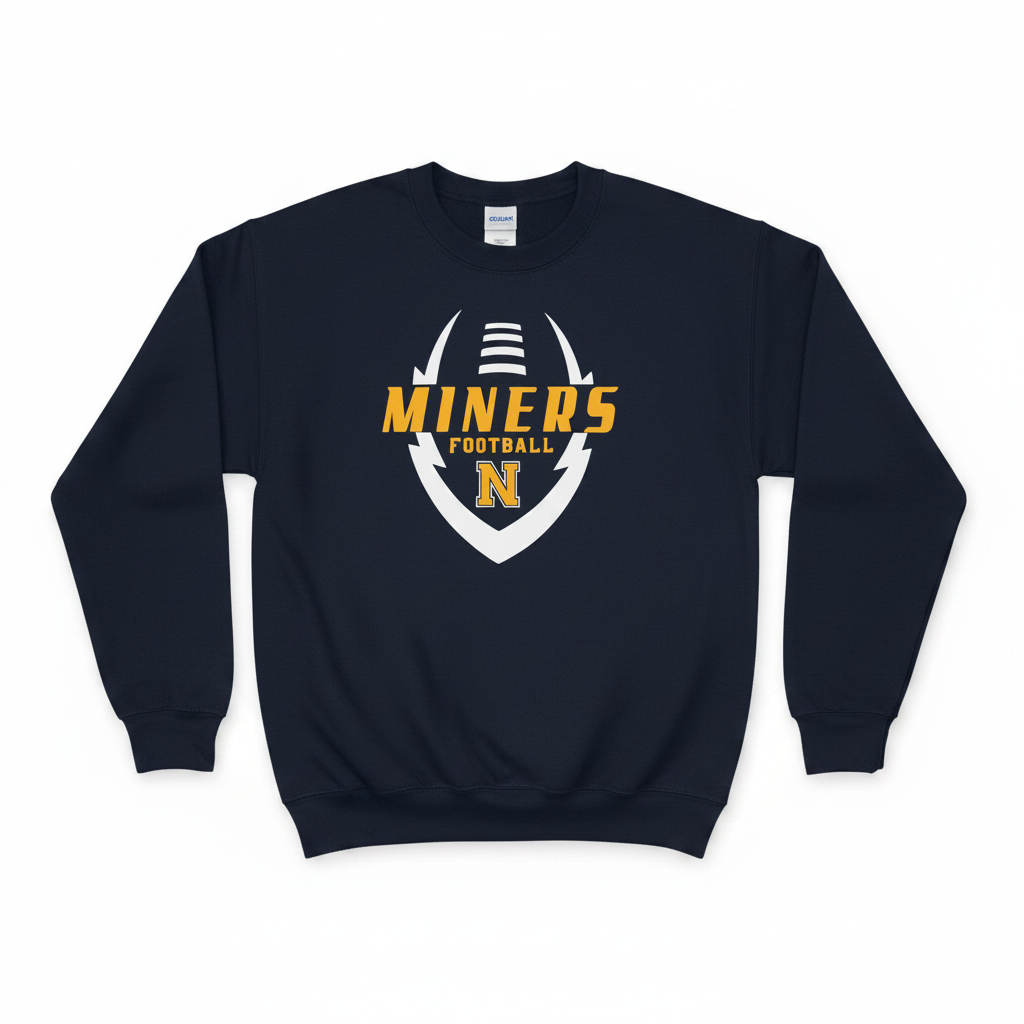 Miners Football Crewneck Sweatshirt