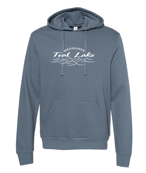 Teal Lake French Terry Hooded Pullover