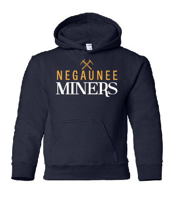 Negaunee Miners Youth Pick Axe Hooded Sweatshirt